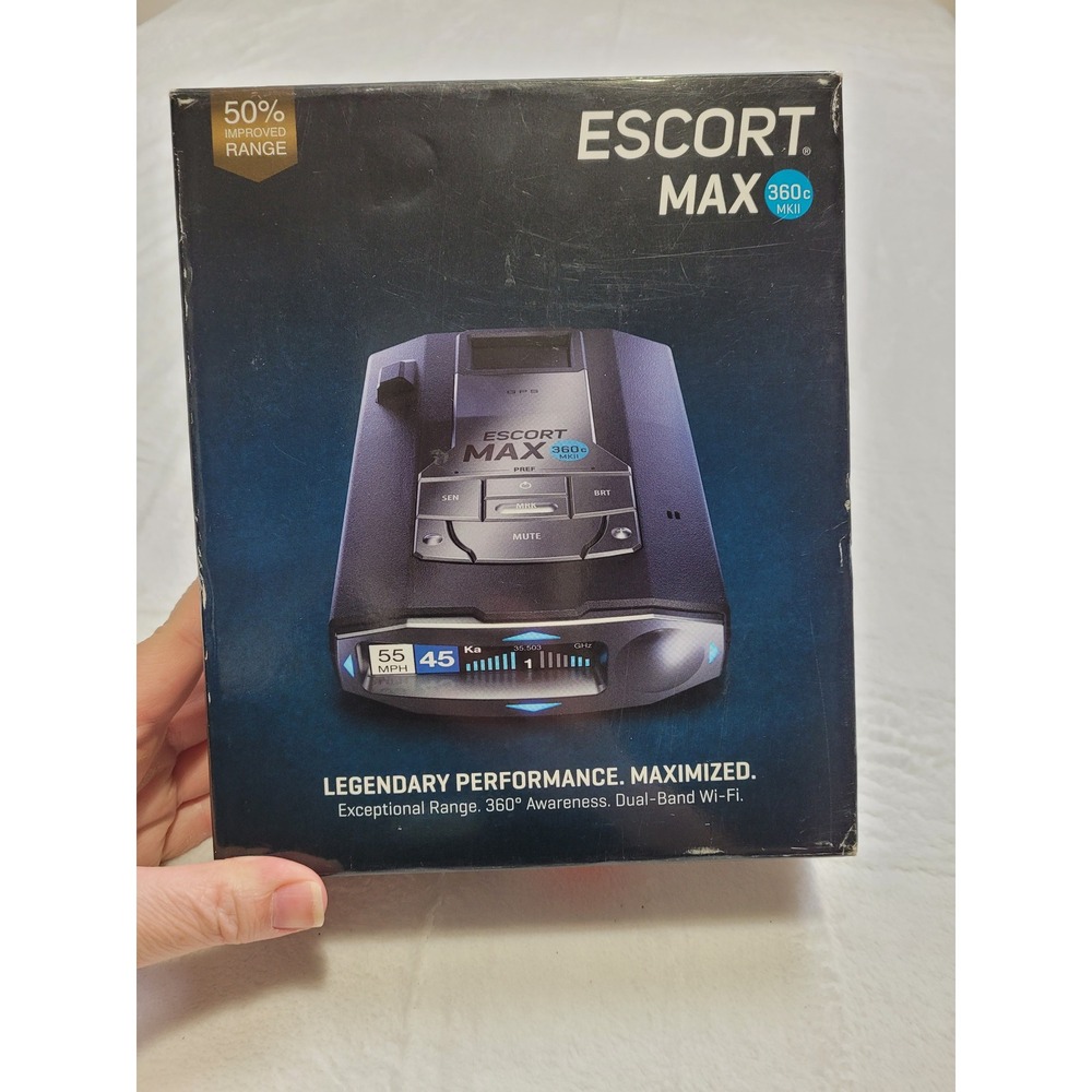 Escort MAX 360c MKII Radar Laser Detector Black WiFi GPS